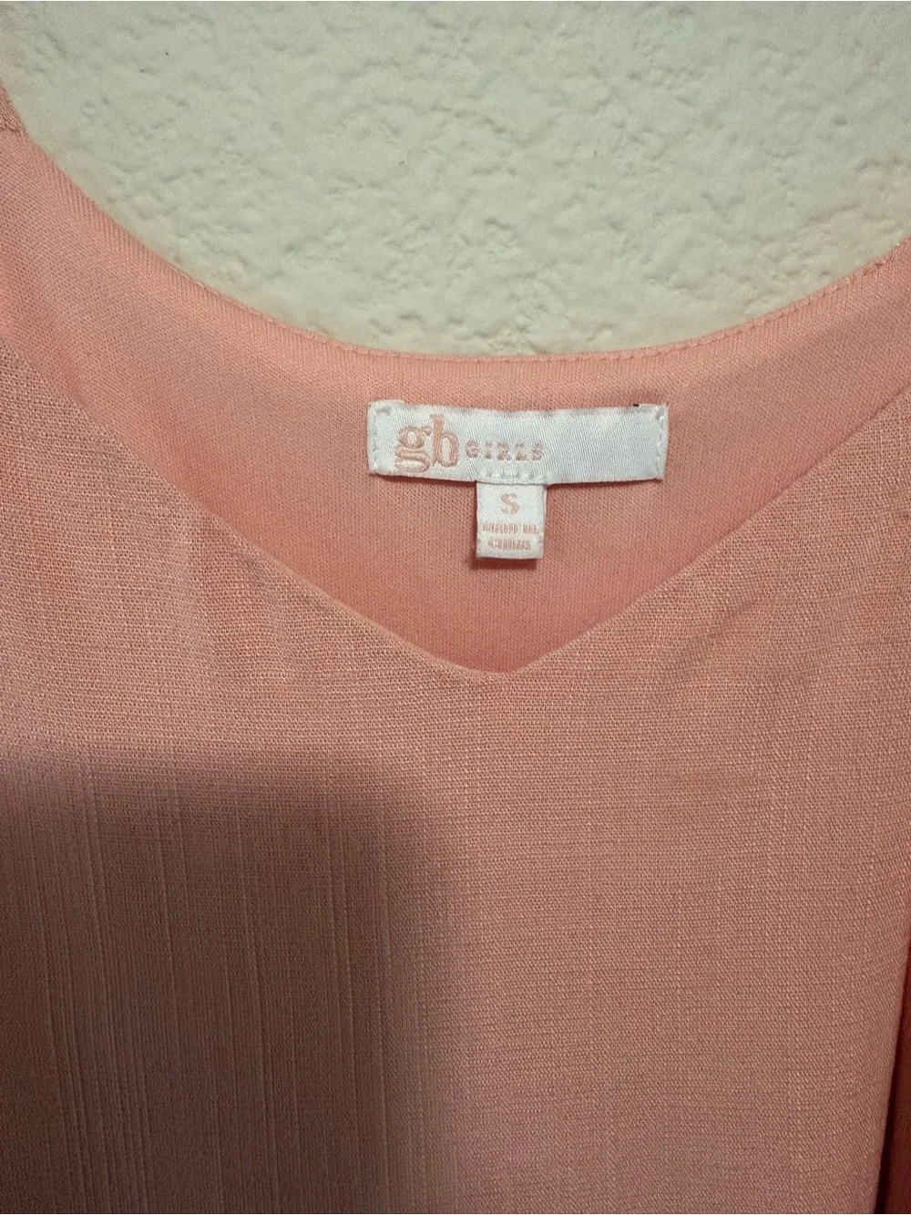 GB girls Peach-Pink Tie-Detail Slip Dress
